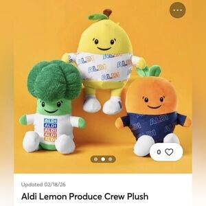 NWT ALDI Produce Crew Charlotte the Lemon